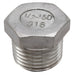 Bouchon hexagonal en acier inoxydable 1/4" Green Line - Quincaillerie G.H. Berger