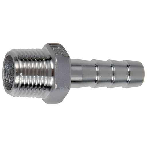 Raccord en acier inoxydable 1/2" (M) NPT X 1/2" cannelé Green Line - Quincaillerie G.H. Berger