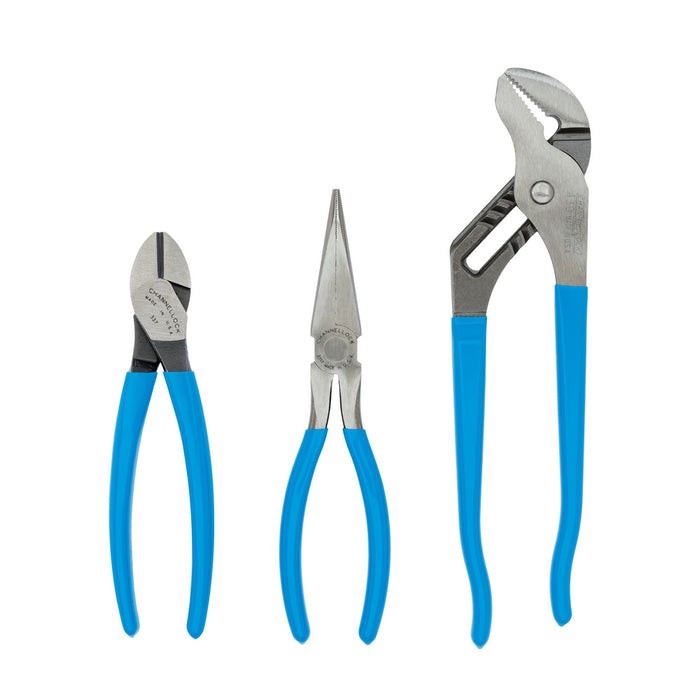 Ens. 3 pinces Channellock® (Coupante/Long bec/Multiprise) - Quincaillerie G.H. Berger