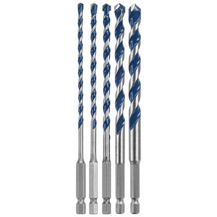 Ens. 5 forets pour percussion BlueGranite Turbo™ - Quincaillerie G.H. Berger