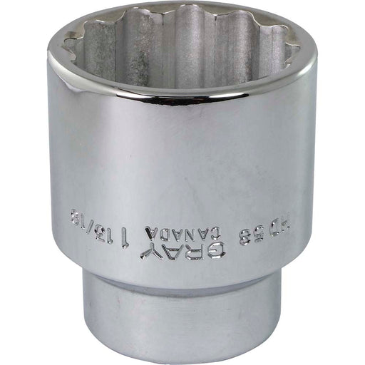 Douille chromée régulière à prise 3/4" (12 pans x 1-13/16") - Quincaillerie G.H. Berger