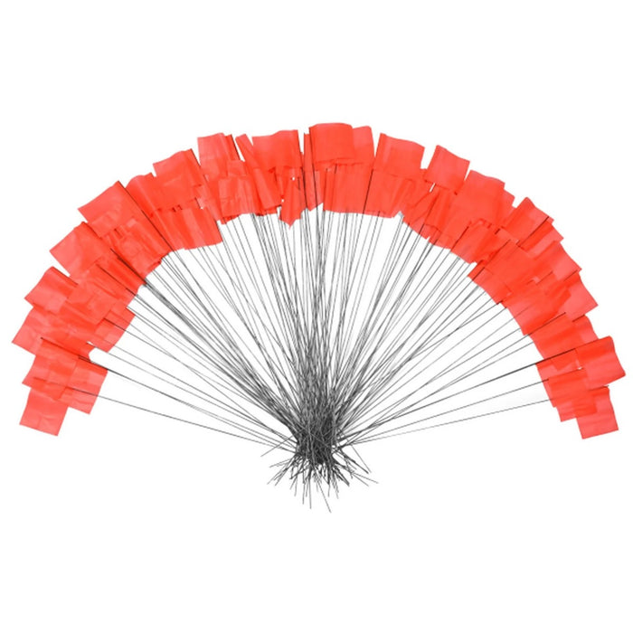 Fanion orange sur piquet - Paquet de 100 - Quincaillerie G.H. Berger