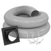 Boyau gris flexible 4 x 10" - Quincaillerie G.H. Berger