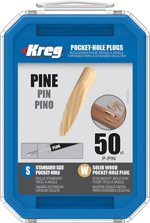 Capuchons de bois pour trous - Pin - Boîte de 50 Kreg - Quincaillerie G.H. Berger