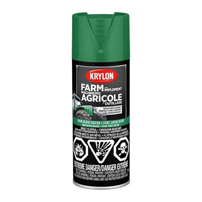 Peinture antirouille pour machinerie agricole - Vert John Deere - Fini lustré - 340 g - Quincaillerie G.H. Berger