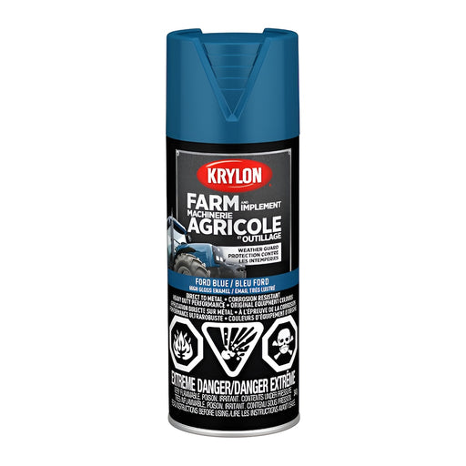 Peinture antirouille pour machinerie agricole - Bleu Ford - Fini lustré - 340 g - Quincaillerie G.H. Berger