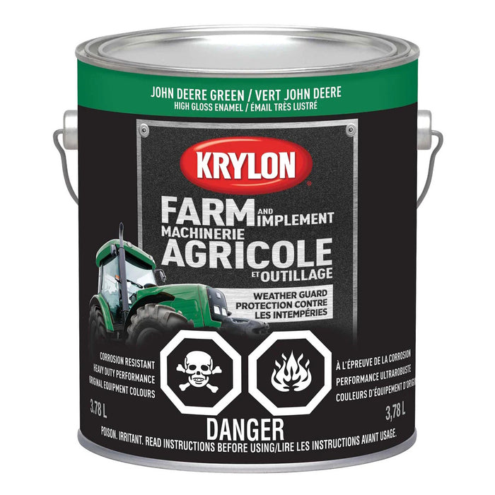 Peinture antirouille pour machinerie agricole - Vert John Deere - Fini lustré - 3.78 L - Quincaillerie G.H. Berger