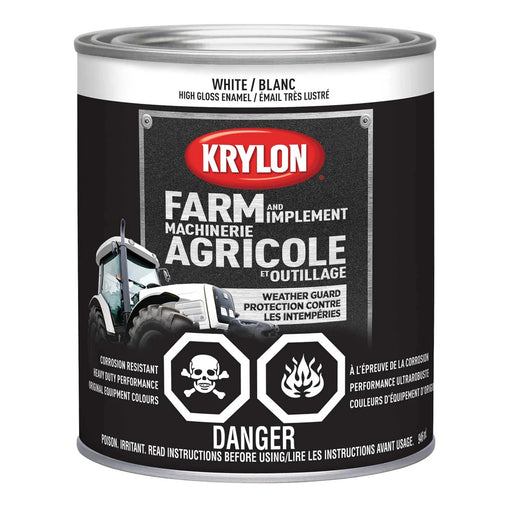 Peinture antirouille pour machinerie agricole - Blanc - Fini lustré - 946 mL - Quincaillerie G.H. Berger