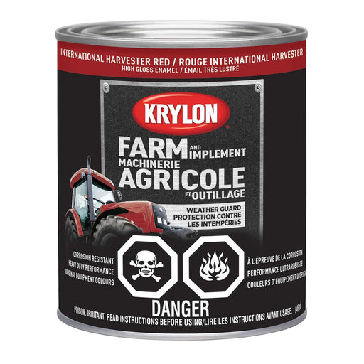 Peinture antirouille pour machinerie agricole - Rouge International Harvester - Fini lustré - 946 mL - Quincaillerie G.H. Berger