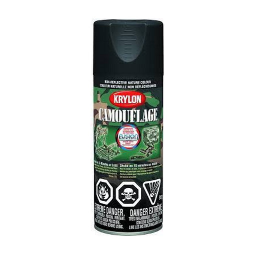 Peinture en aérosol Krylon Fusion camouflage mate - Noir - Quincaillerie G.H. Berger