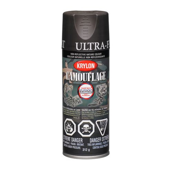 Peinture en aérosol Krylon Fusion camouflage mate - Brun - Quincaillerie G.H. Berger