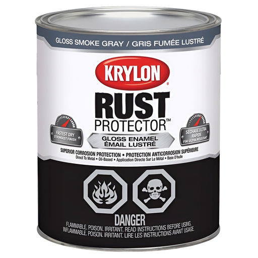 Peinture antirouille Rust Protector - Gris fumée - Fini lustré - 946 mL - Quincaillerie G.H. Berger