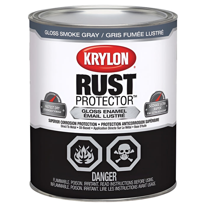 Peinture antirouille Rust Protector - Gris fumée - Fini lustré - 946 mL - Quincaillerie G.H. Berger
