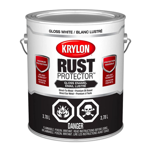 Peinture antirouille Rust Protector - Blanc - Fini lustré - 3.78 L - Quincaillerie G.H. Berger