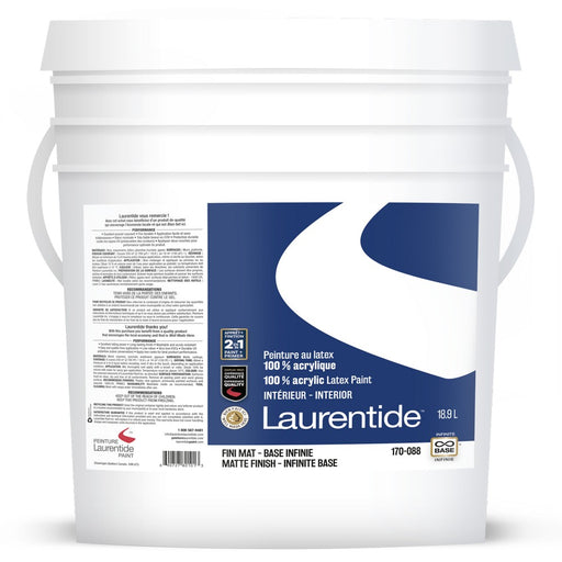 Peinture 2en1 Mat - Laurentide - 20L Peinture Laurentide - Quincaillerie G.H. Berger