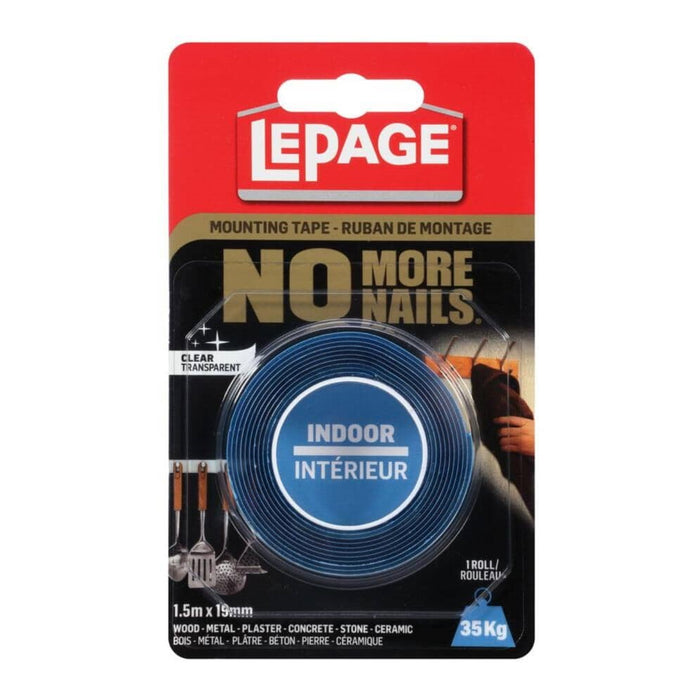 Ruban de montage 2 faces - LePage - 19mmX1,5m - Quincaillerie G.H. Berger