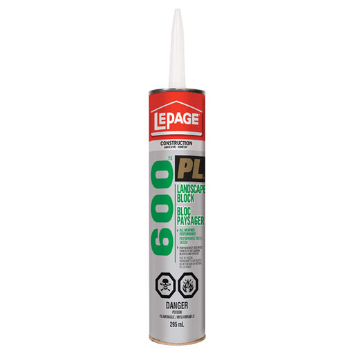 Adhésif de construction PL 600 - LePage - 295ml - Quincaillerie G.H. Berger