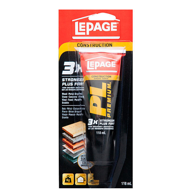 Adhésif de construction PL Premium - LePage - 118ml - Quincaillerie G.H. Berger