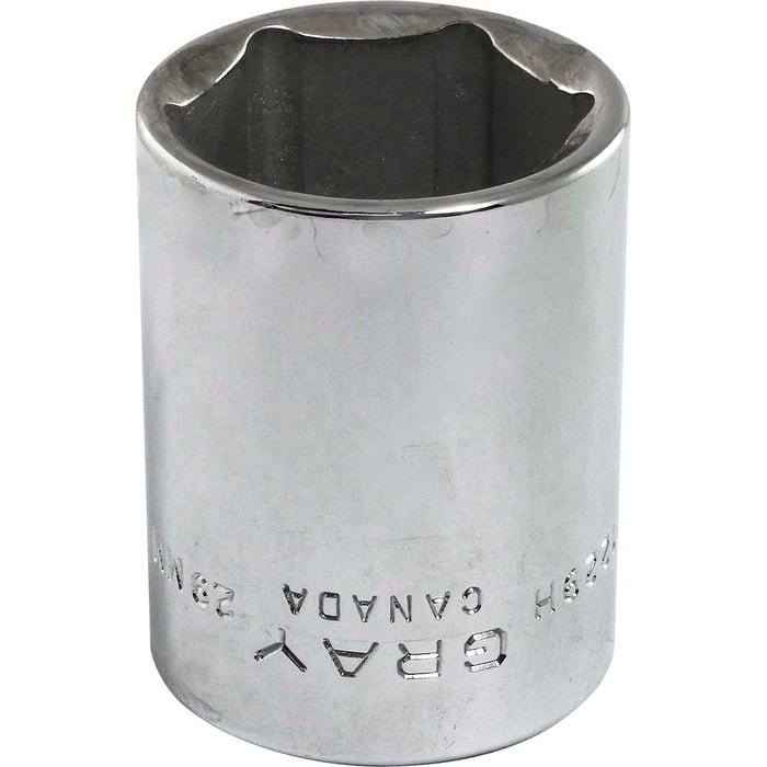 Douille chromée régulière à prise 1/2" (6 pans x 29 mm) - Quincaillerie G.H. Berger