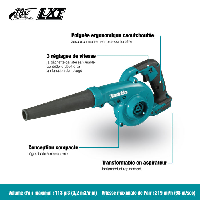 Souffleur/aspirateur sans fil 18V - Outil seul - Quincaillerie G.H. Berger