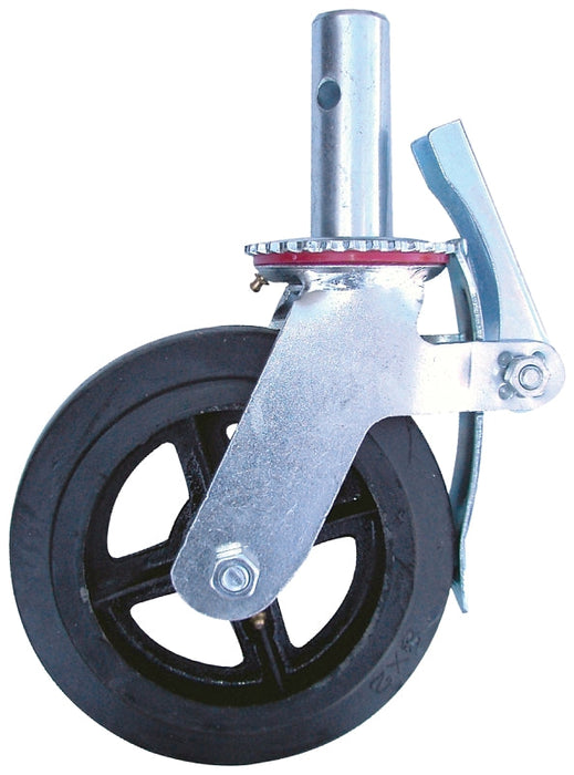 Roue pour chariot et échafauds avec goupille de sûreté Metaltech