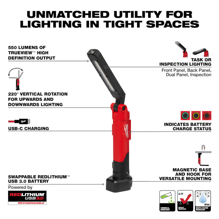 Ensemble de lampe bâton REDLITHIUM Milwaukee - Quincaillerie G.H. Berger