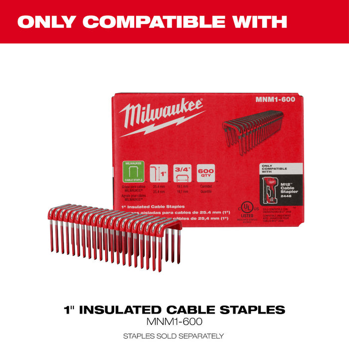 Agrafeuse à câble M12 - Outil seulement Milwaukee - Quincaillerie G.H. Berger