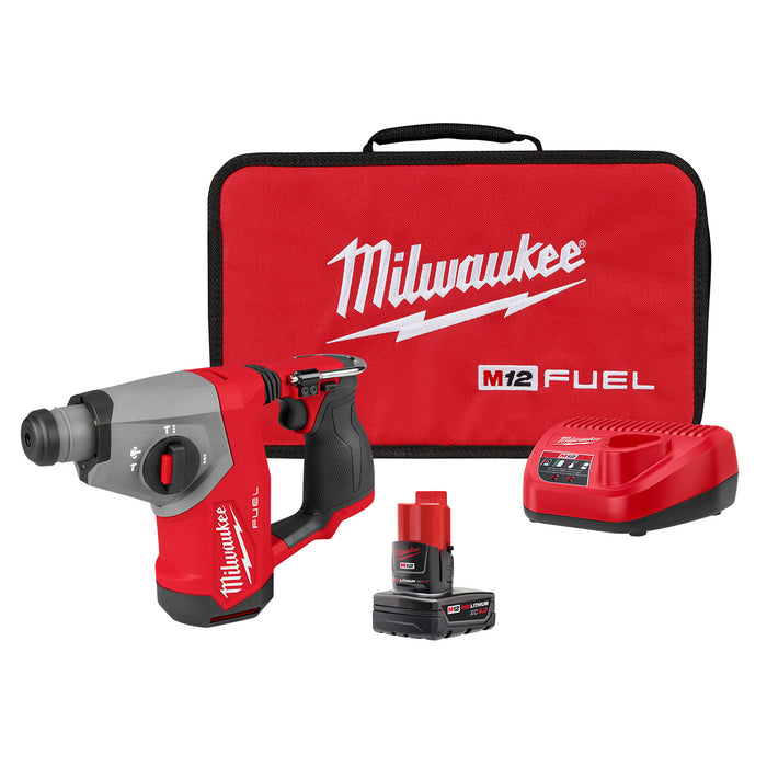 Ensemble de marteau rotatif 5/8" SDS-Plus M12 FUEL Milwaukee - Quincaillerie G.H. Berger