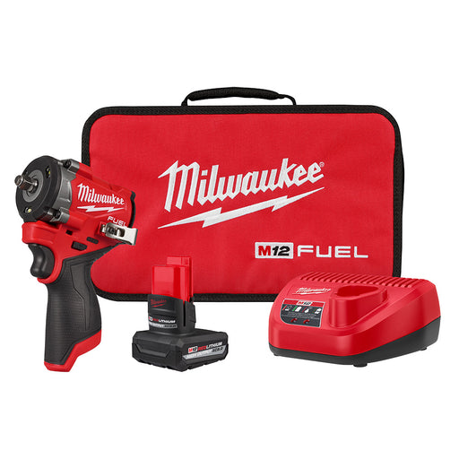 Ensemble de clé à chocs 3/8" M12 compact Milwaukee - Quincaillerie G.H. Berger