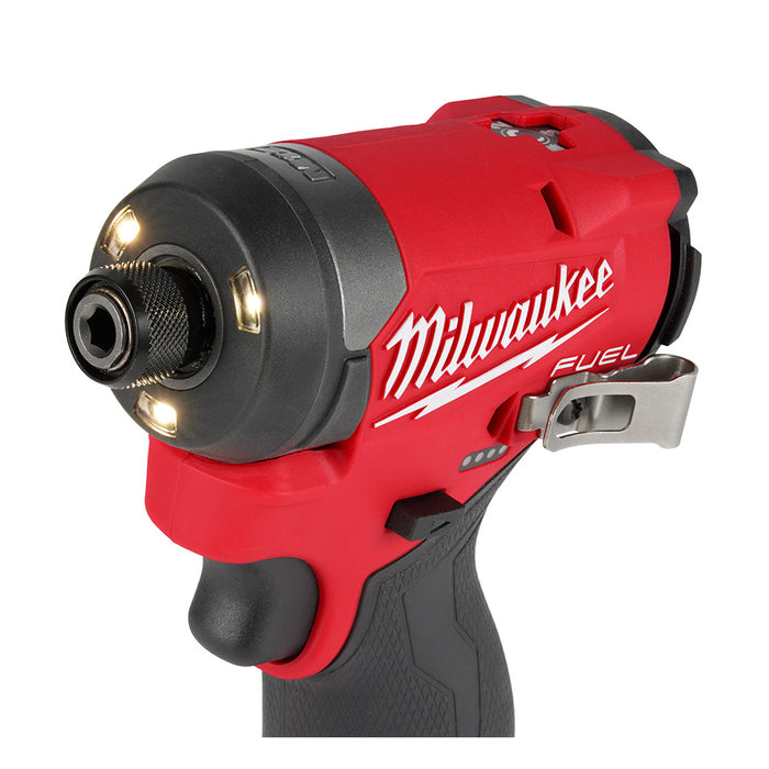 Ens. Visseuse à chocs 1/4" M12 avec 2 batteries Milwaukee - Quincaillerie G.H. Berger
