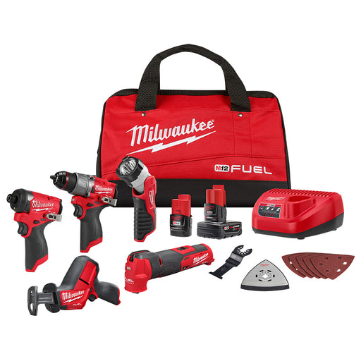 Ensemble de 5 outils M12 Milwaukee - Quincaillerie G.H. Berger