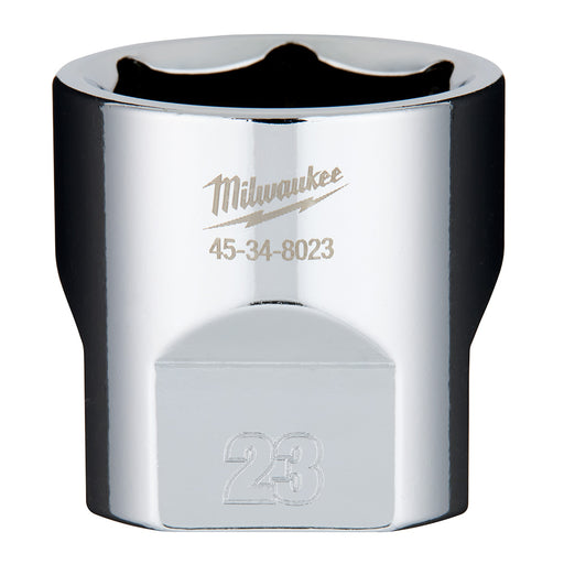 Douille 6 pans standard à 4 côtés (23 mm, prise 3/8") Milwaukee - Quincaillerie G.H. Berger