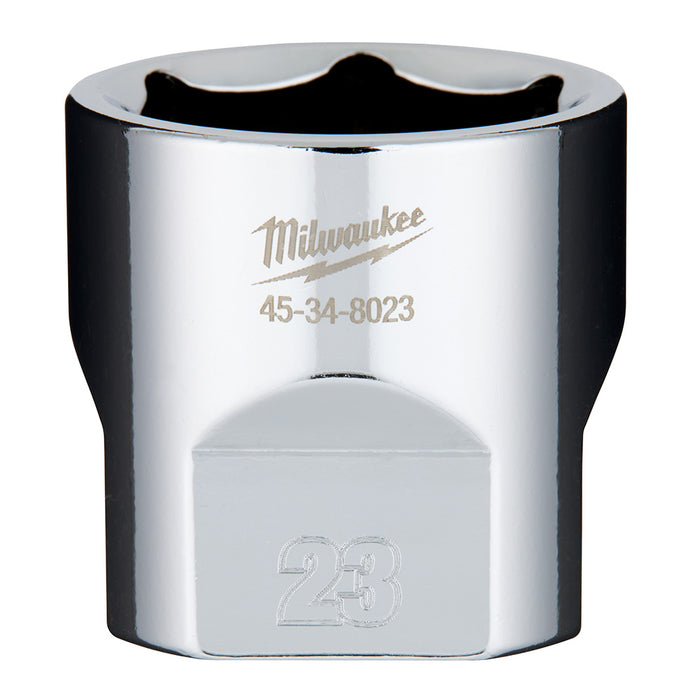 Douille 6 pans standard à 4 côtés (23 mm, prise 3/8") Milwaukee - Quincaillerie G.H. Berger