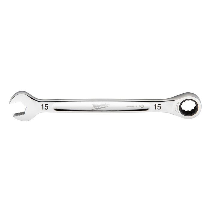 Clé à cliquet combinée plate 15mm Milwaukee - Quincaillerie G.H. Berger