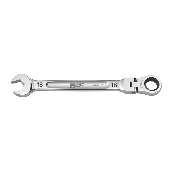 Clé à cliquet combinée articulée 18 mm Milwaukee - Quincaillerie G.H. Berger