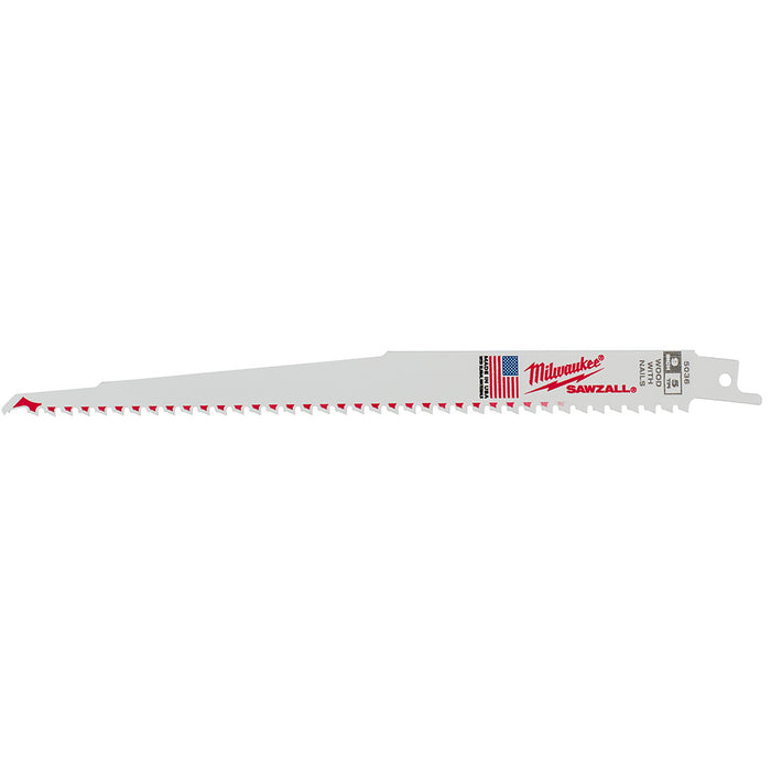 Ensemble de 5 lames Sawzall 9" pour bois avec clous Milwaukee - Quincaillerie G.H. Berger