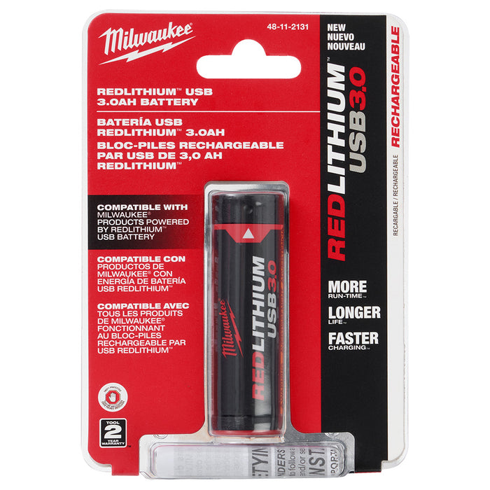 Batterie USB Redlithium 3.0 Ah Milwaukee - Quincaillerie G.H. Berger