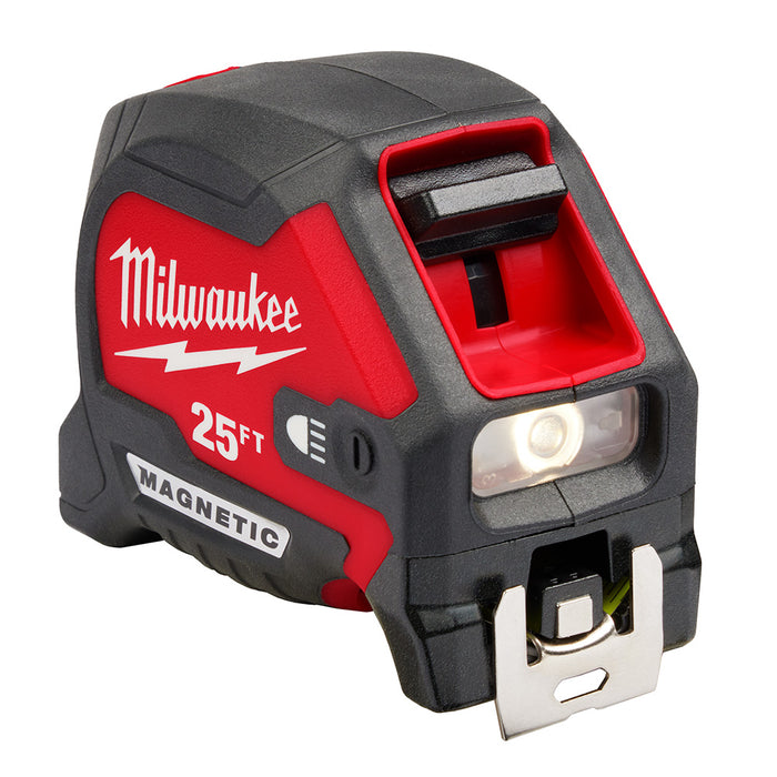 Ruban à mesurer magnétique de 25' avec DEL Milwaukee - Quincaillerie G.H. Berger