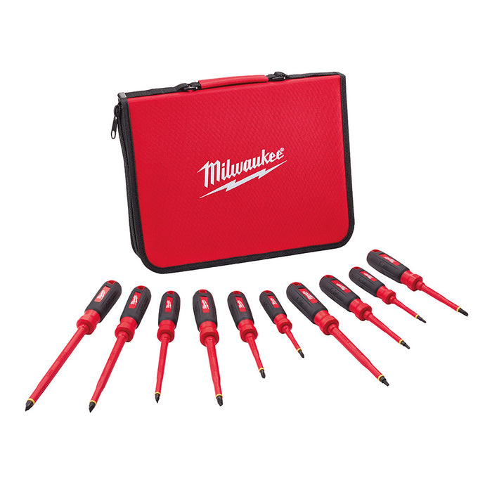 Ensemble de 10 tournevis isolés 1000V Milwaukee - Quincaillerie G.H. Berger