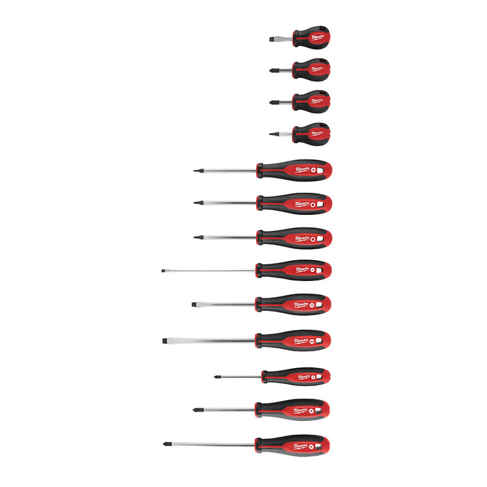 Ensemble de 13 tournevis avec manches à 3 lobes Milwaukee - Quincaillerie G.H. Berger