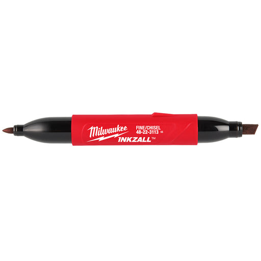 Marqueur Inkzall 2-en-1 pointe fine et pointe biseautée Milwaukee - Quincaillerie G.H. Berger