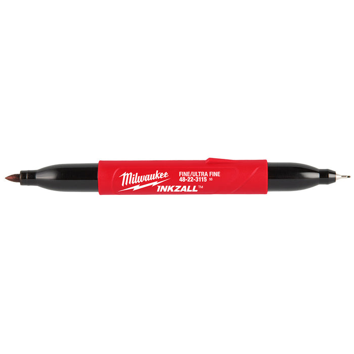 Marqueur Inkzall 2-en-1 pointe fine et pointe ultra-fine Milwaukee - Quincaillerie G.H. Berger