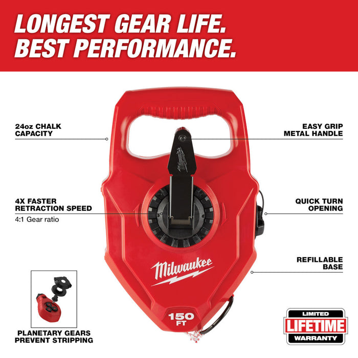 Cordeau XL de 150' à capacité de 24 oz  Milwaukee - Quincaillerie G.H. Berger