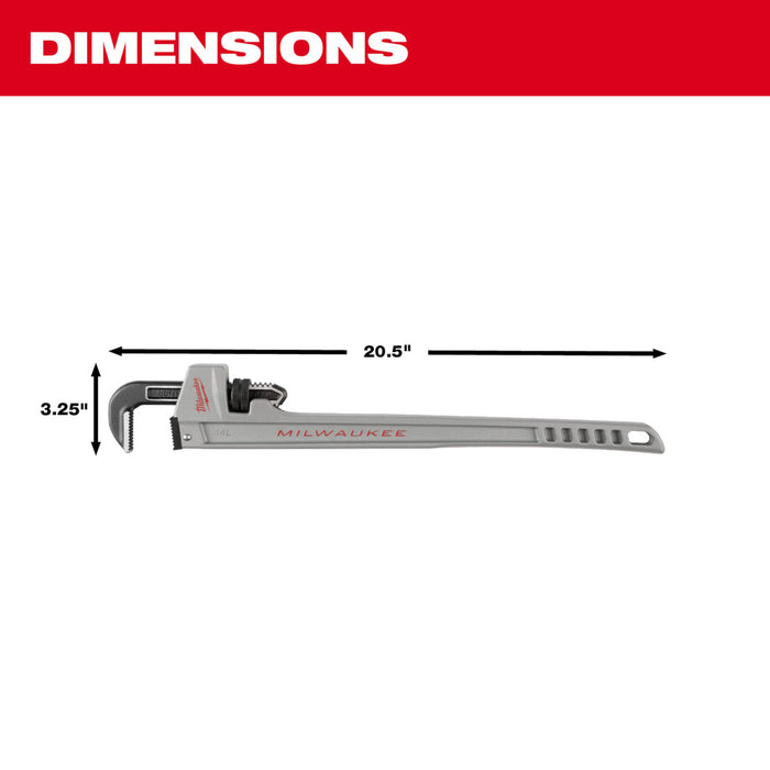 Clé à tuyau POWERLENGTH 14" Milwaukee - Quincaillerie G.H. Berger