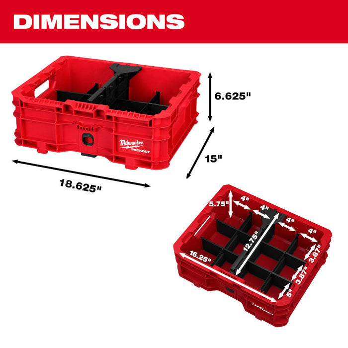 Caisse de rangement basse PACKOUT Milwaukee