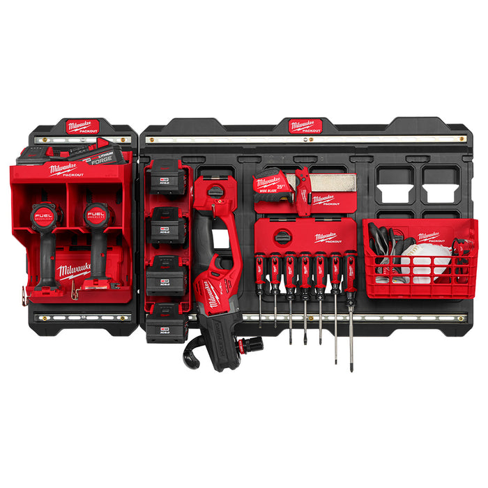 Grande plaque murale Packout (rail en métal) Milwaukee - Quincaillerie G.H. Berger