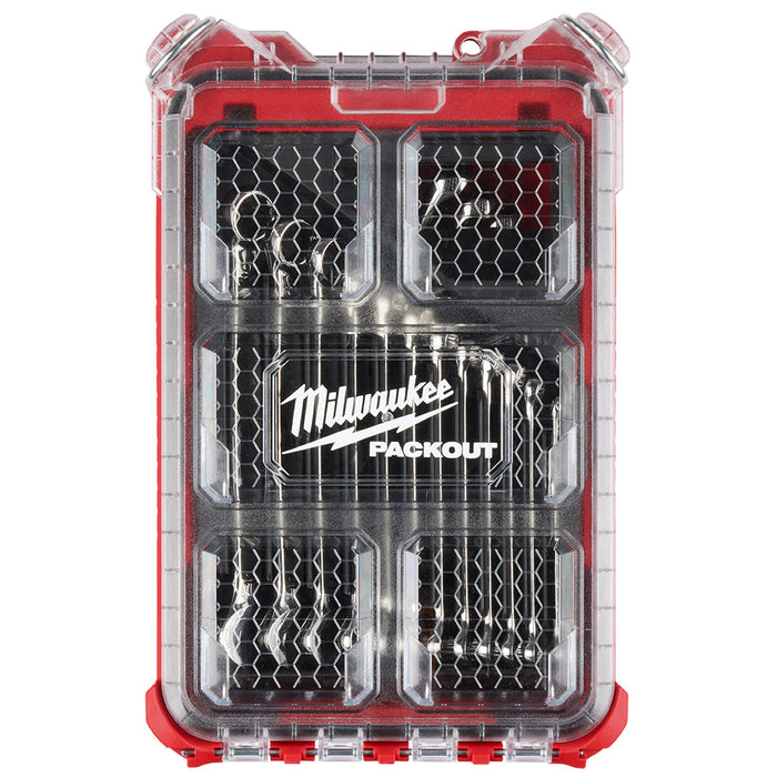 Ensemble de 15 clés combinées métriques Packout Milwaukee - Quincaillerie G.H. Berger