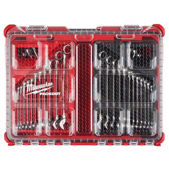 Ensemble de 30 clés combinées SAE et métriques Packout Milwaukee - Quincaillerie G.H. Berger