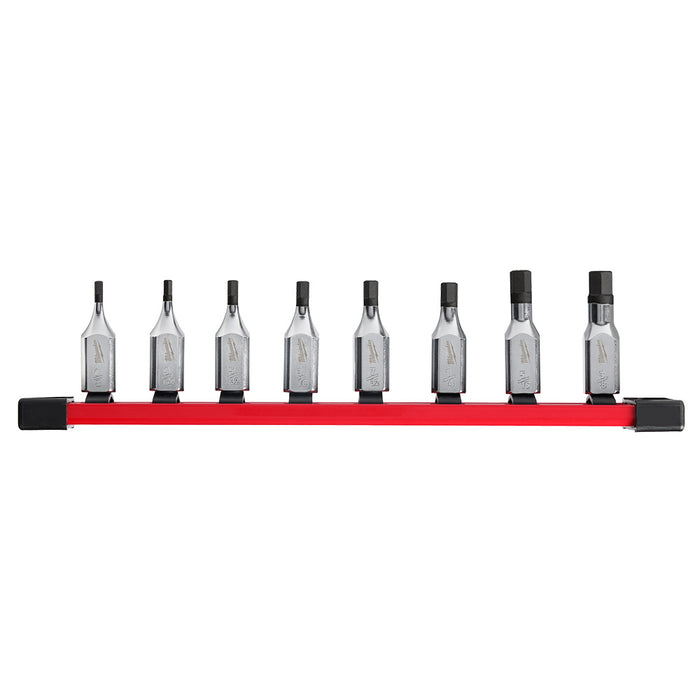 Ensemble de 8 douilles à embout hexagonal à 4 côtés, prise 3/8" (SAE) Milwaukee - Quincaillerie G.H. Berger