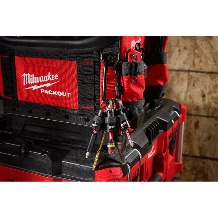Ensemble de 5 porte-embouts sur mousqueton Milwaukee - Quincaillerie G.H. Berger